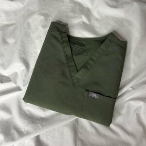 Figs Moss Catarina Scrub Top XS